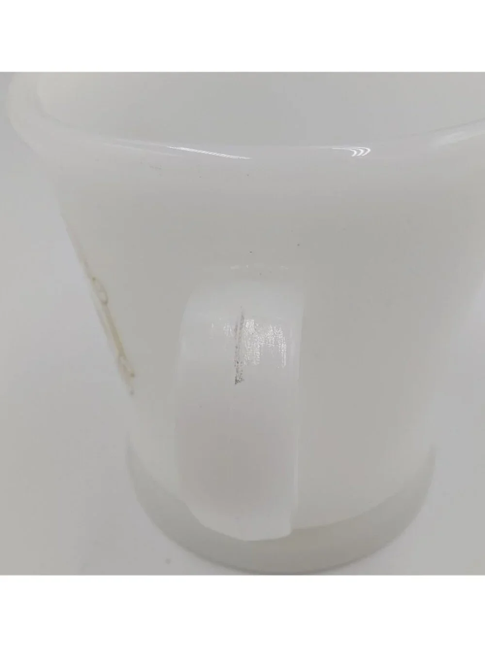 Avon Shaving Mug Iron Horse Design Milk Glass Style Vintage Cup Train Locomotive